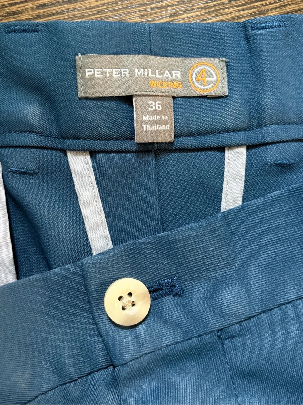 Men's Peter Millar Blue Performance Chino Shorts